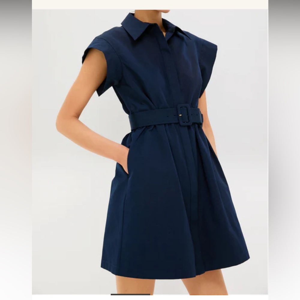 Navy Mini Chloe Dress - Picture 2 of 10